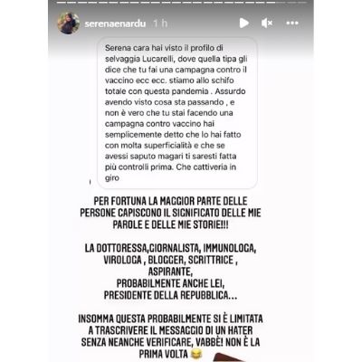 Serena Enardu contro Selvaggia Lucarelli