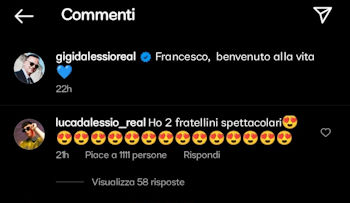 luca e gigi d'alessio instagram