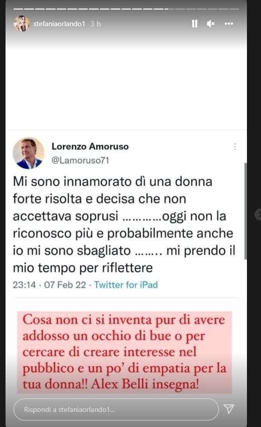 Stefania Orlando contro il compagno di Manila Nazzaro