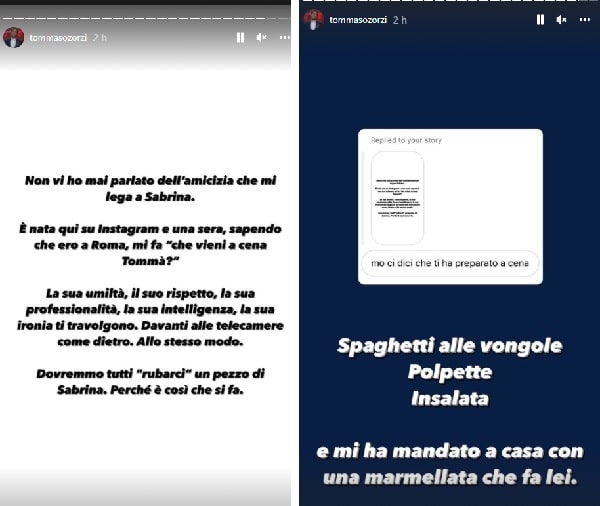 Zorzi e le stories sulla Ferilli