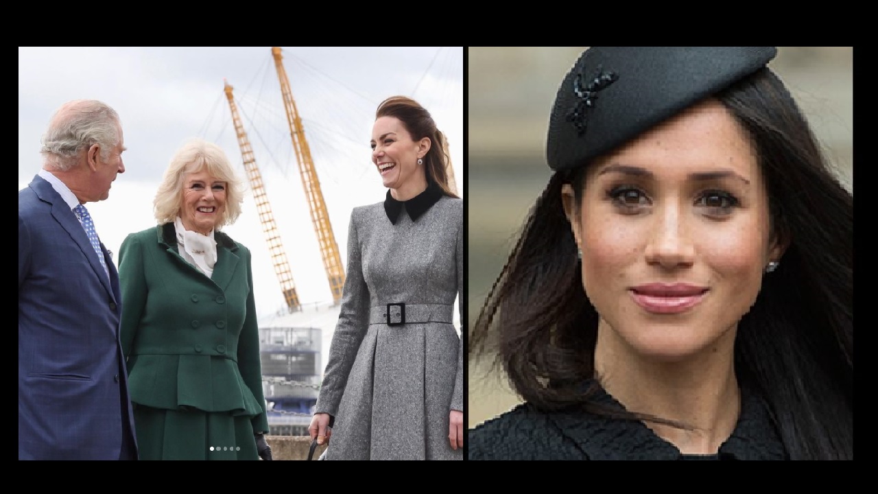 Kate, Camilla e Meghan e Carloe