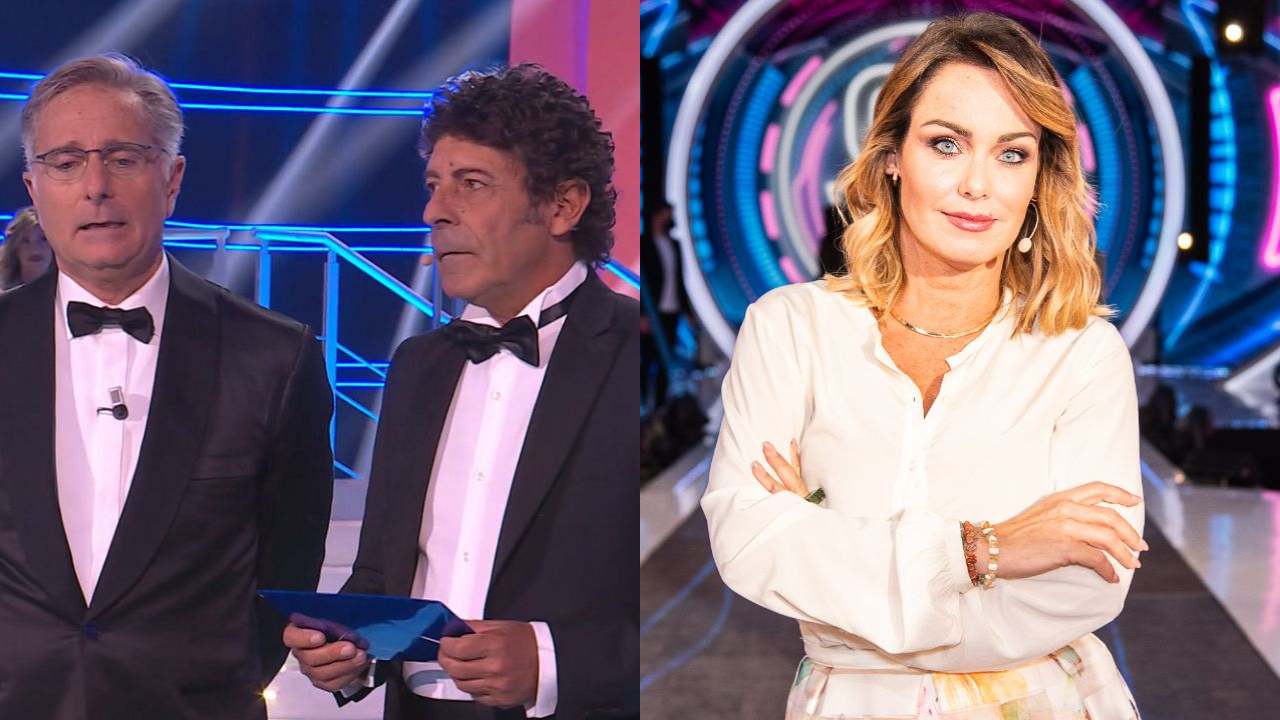 sonia bruganelli, paolo bonolis e luca laurenti