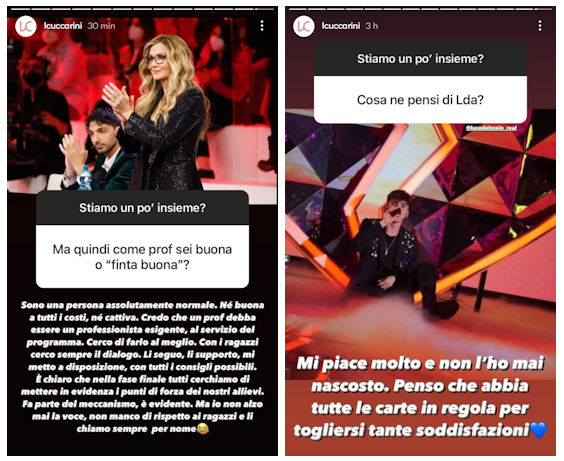 lorella cuccarini domande fan