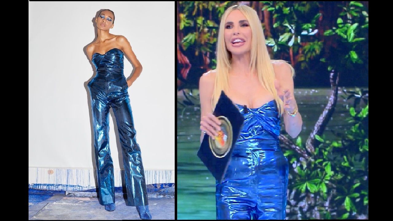 Ilary Blasi, outfit Renato Balestra