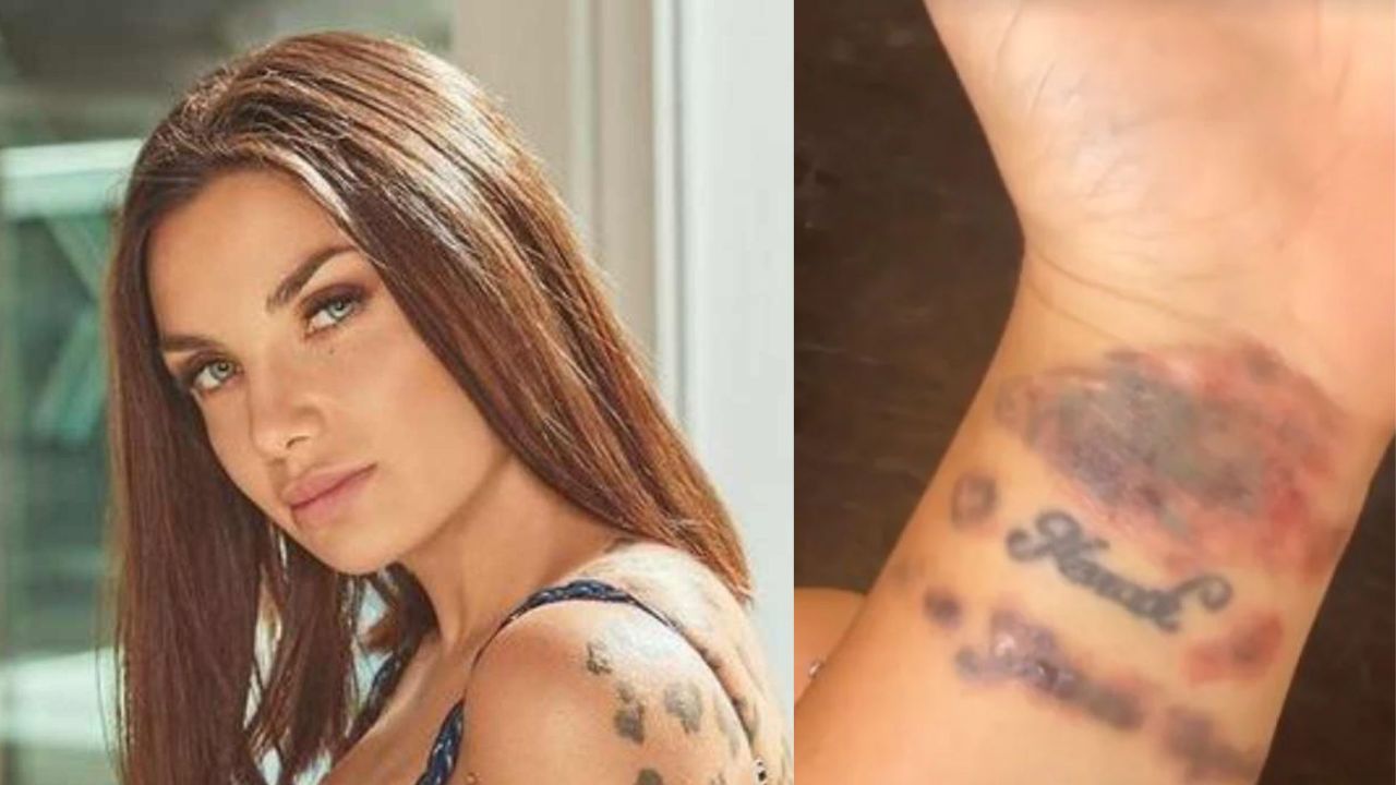 elettra lamborghini rimuove tatuaggi