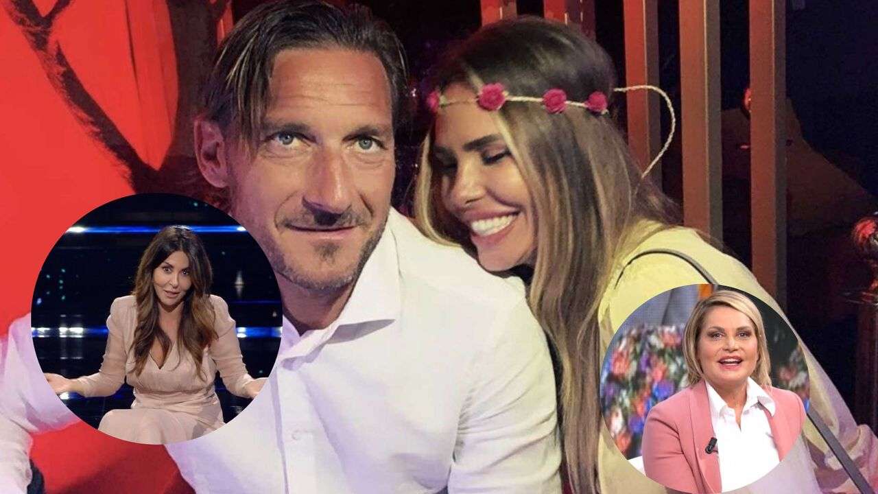 totti e ilary blasi, ferilli e ventura si schierano