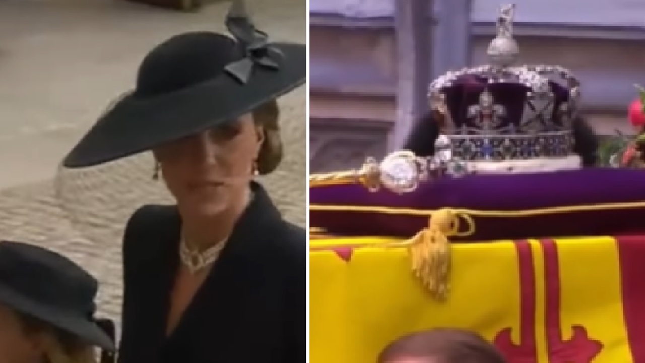 Kate ai funerali della regina