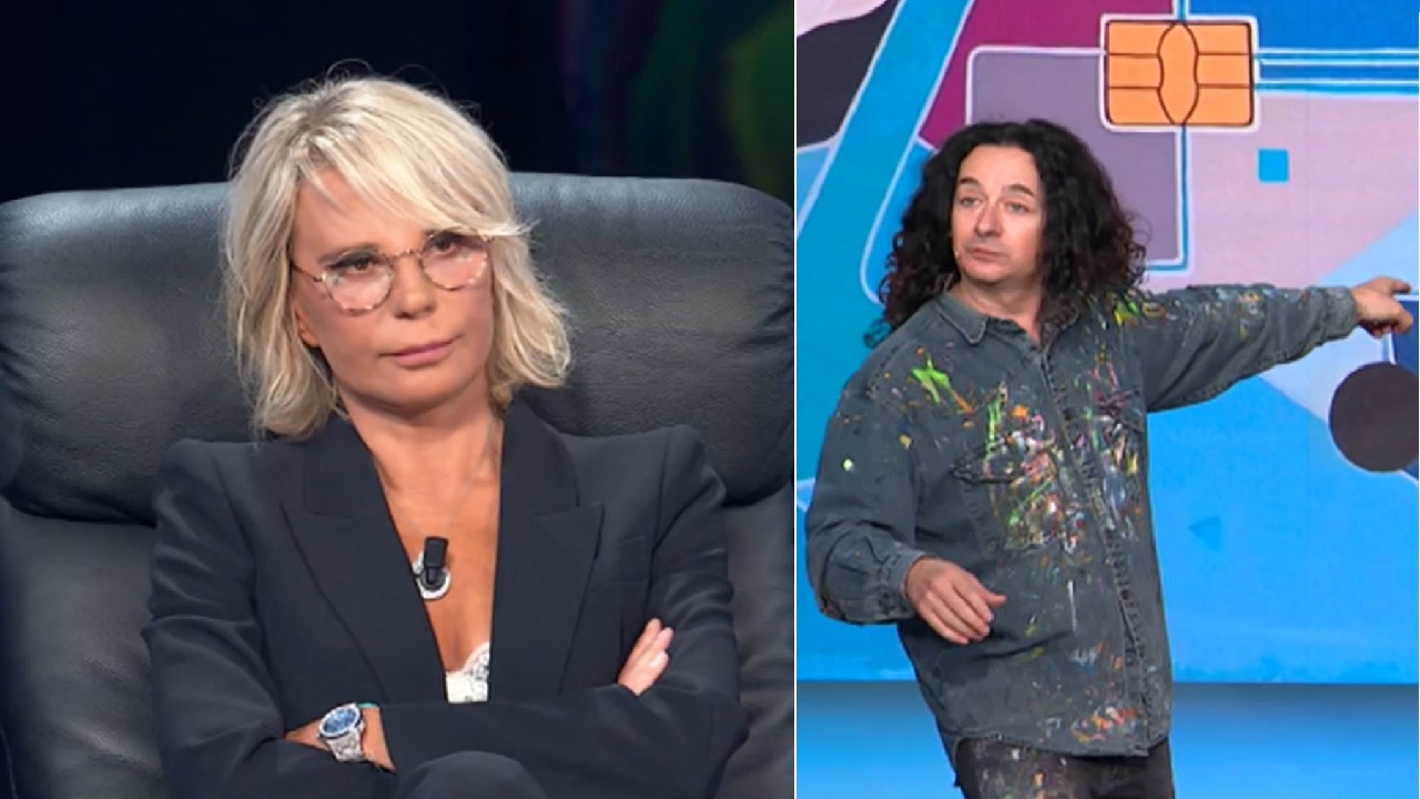 Maria De Filippi ira sul pittore