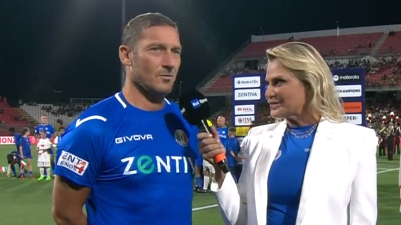 totti simona ventura la partita del cuore