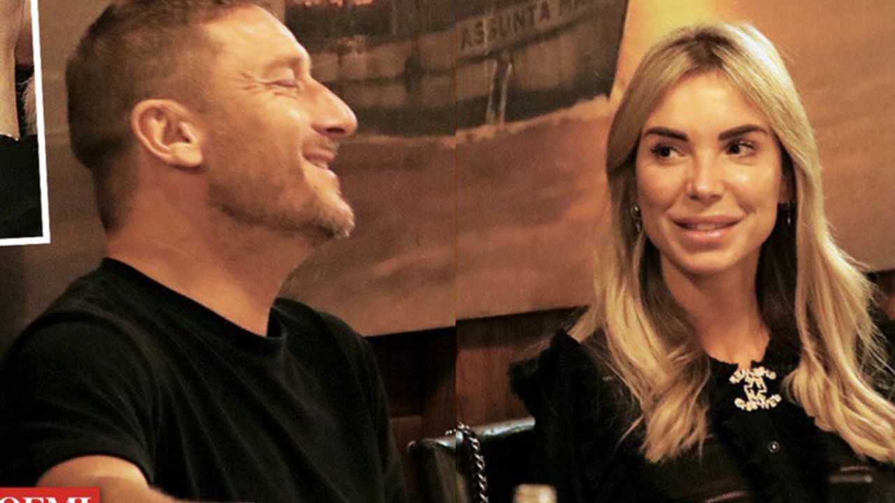 totti e noemi a cena