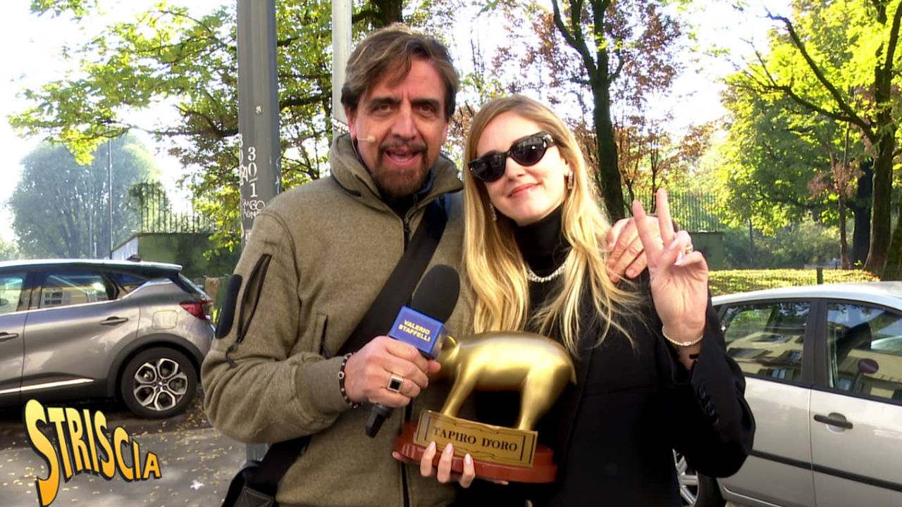 chiara ferragni e valerio staffelli