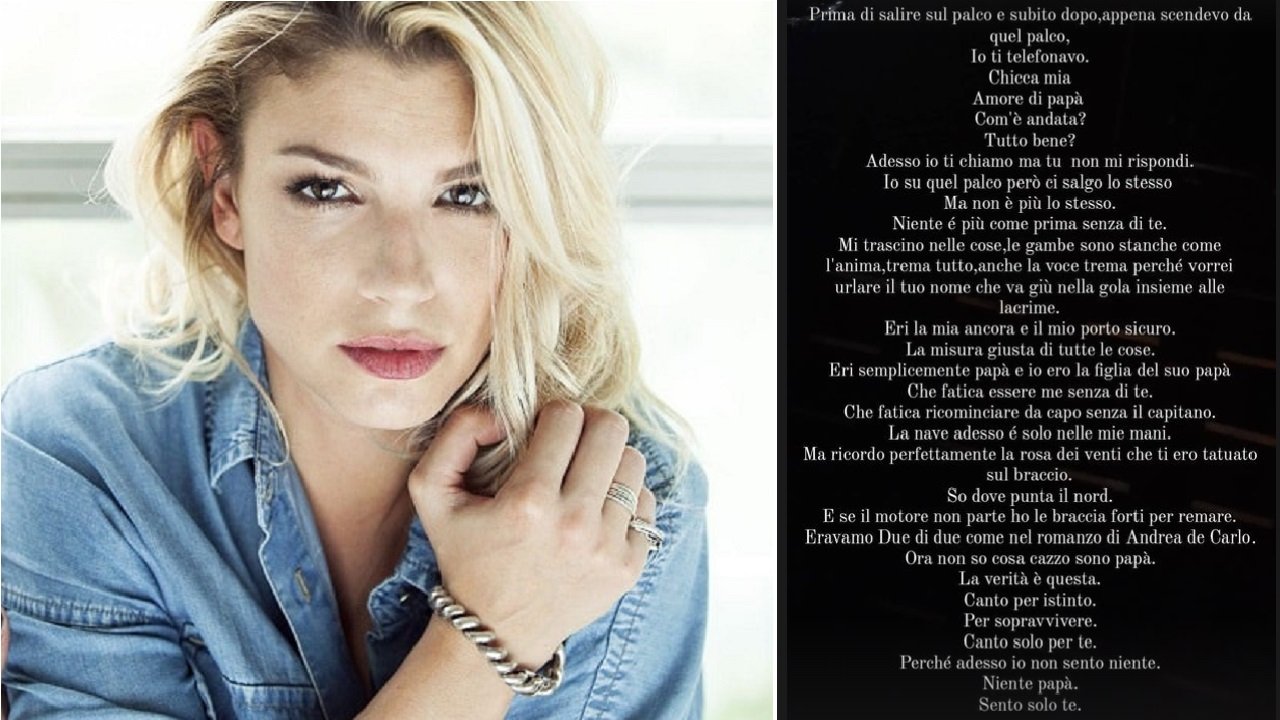 Emma Marrone confidenza fiume