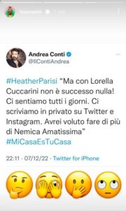 lorella-cuccarini-replica-heather-parisi-instagram-stories