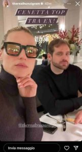 hunziker a cena con trussardi