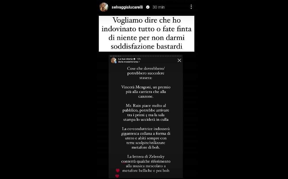 Slevaggia Lucarelli pronostico