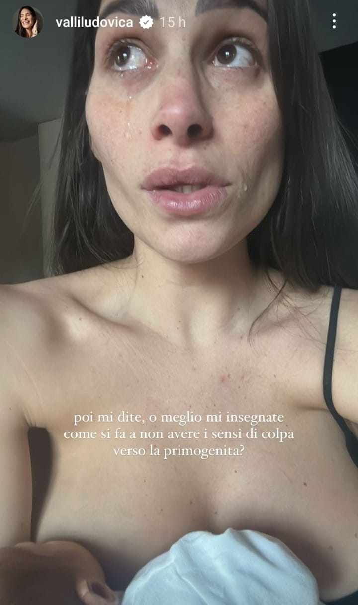 ludovica valli - instagram - lacrime