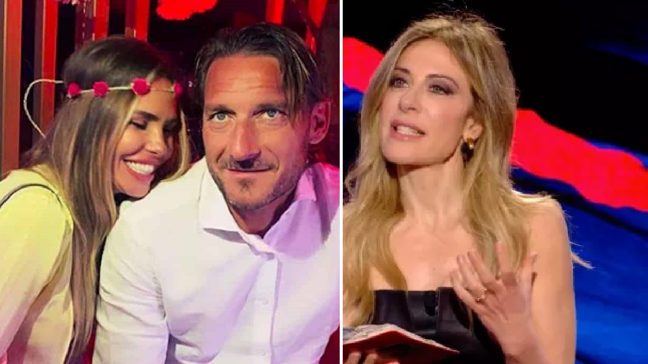 Totti e Ilary e Francesca Fagnani