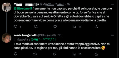 bruganelli scuse gf vip