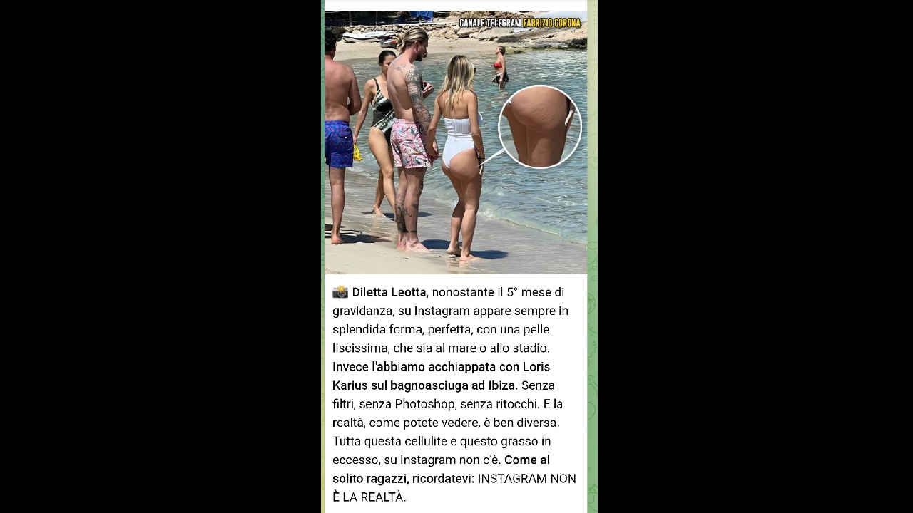 Diletta Leotta in spiaggia