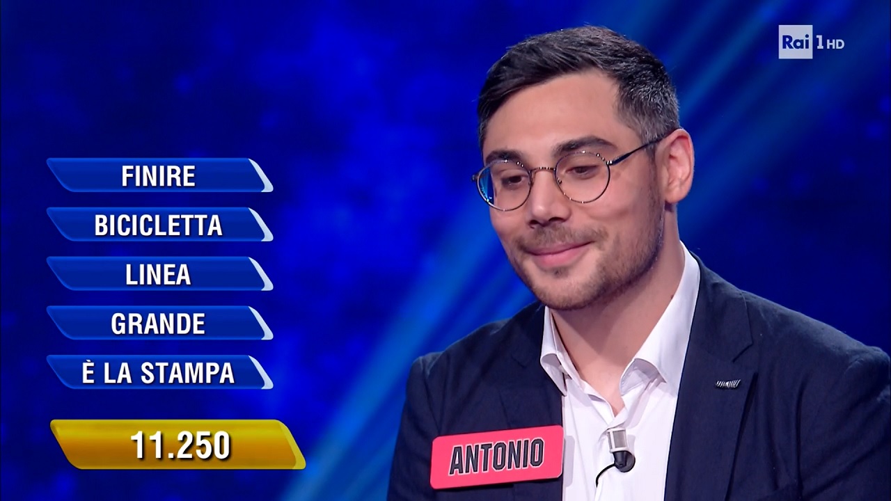 Eredità, il campione Antonio