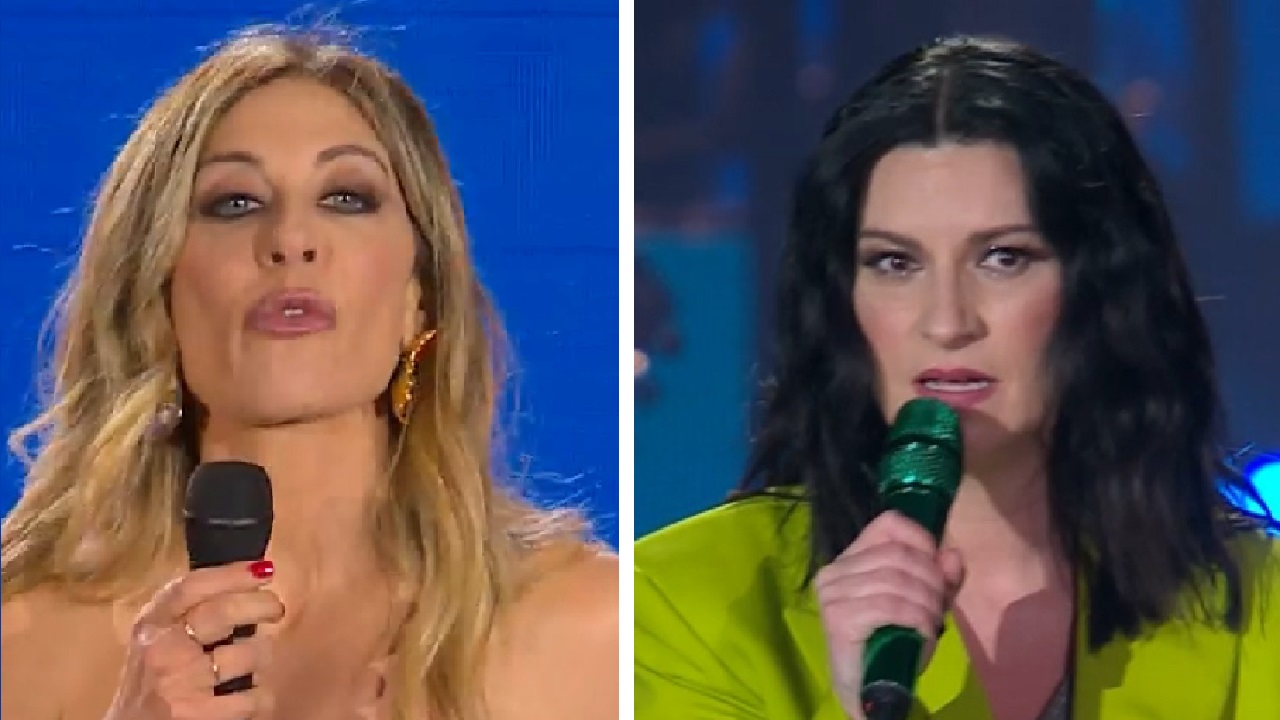 Fagnani e Laura Pausini al concerto