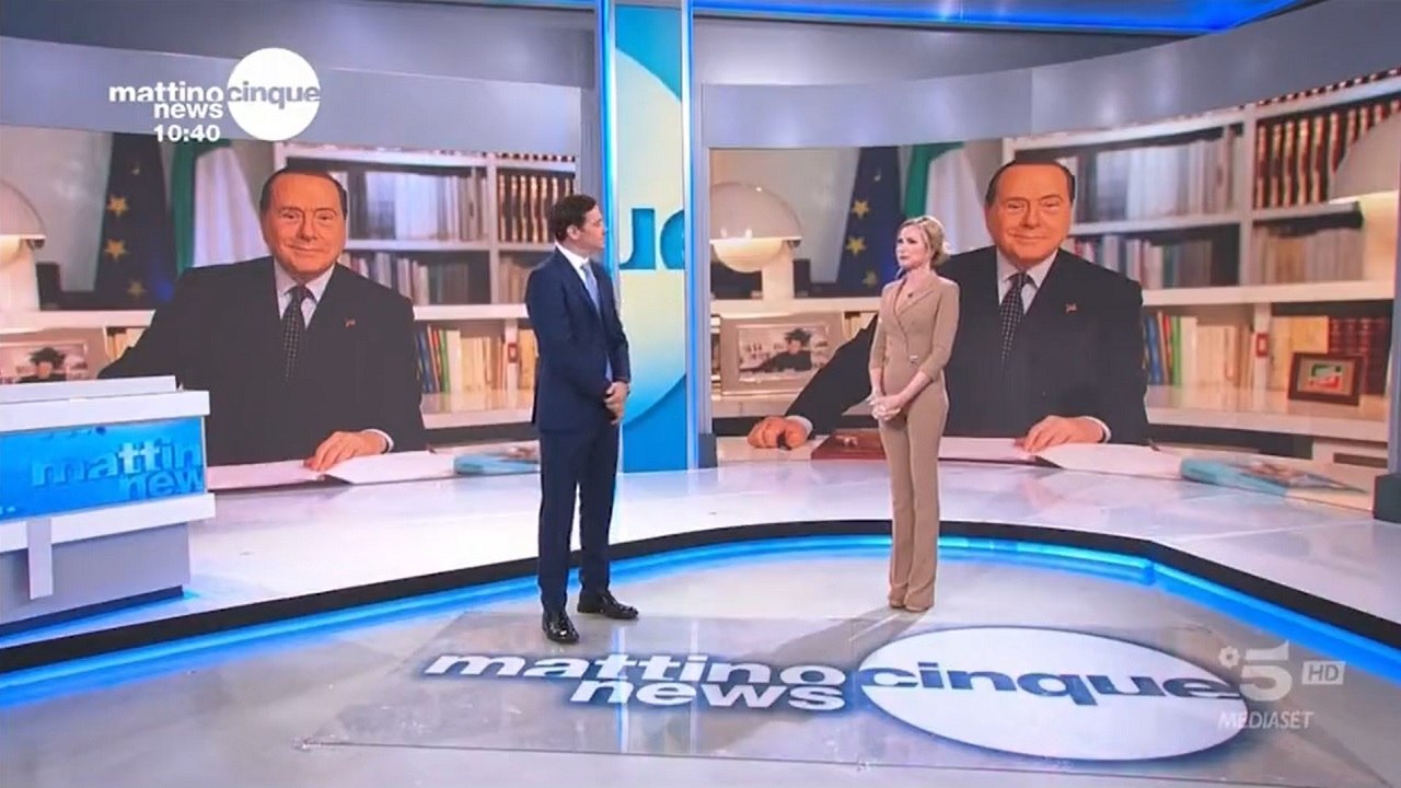 Mattino 5, morte Berlusconi