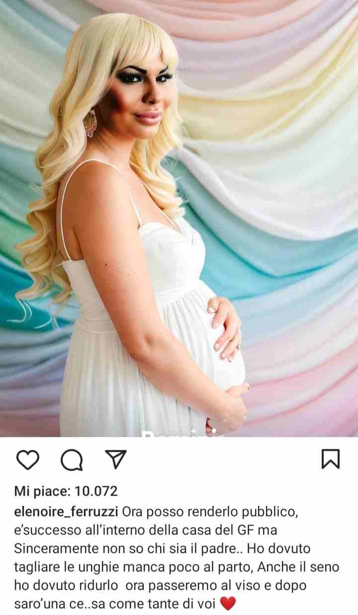 elenoire ferruzzi - incinta