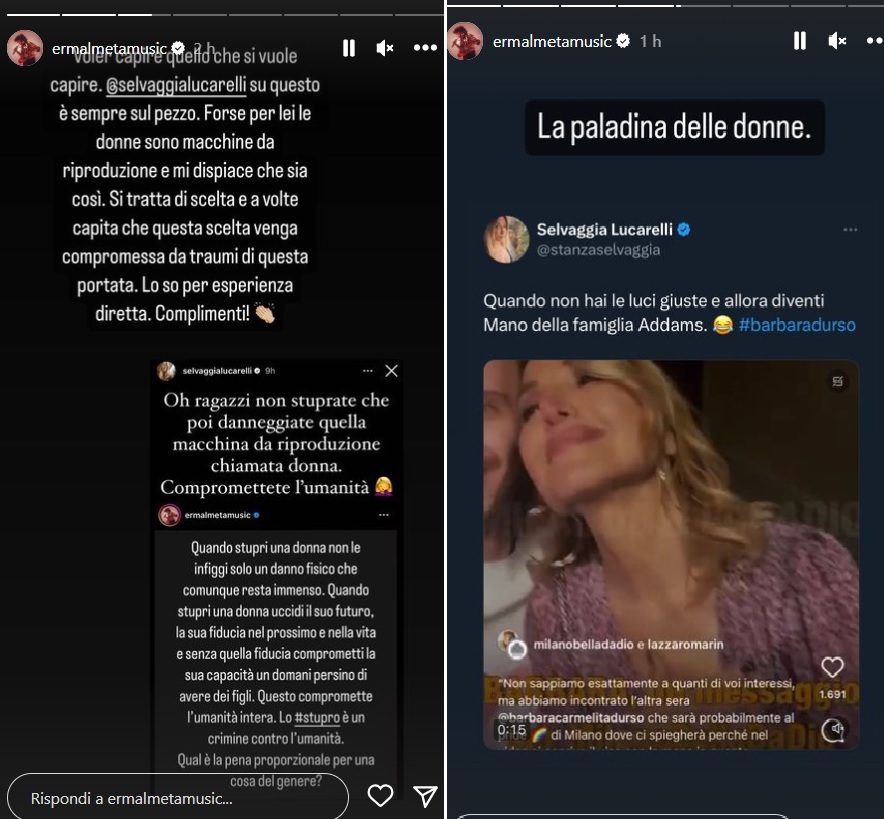 Ermal Meta contro Selvaggia Lucarelli