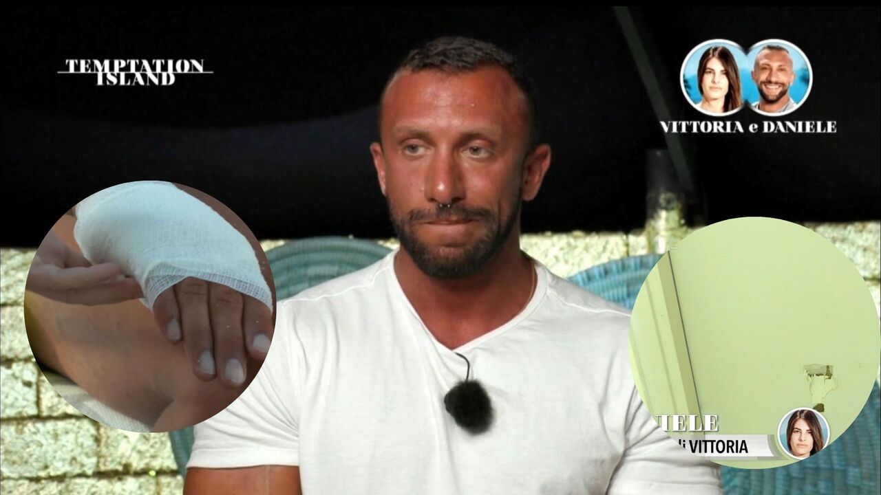 temptation island 2023, daniele pugno alla porta