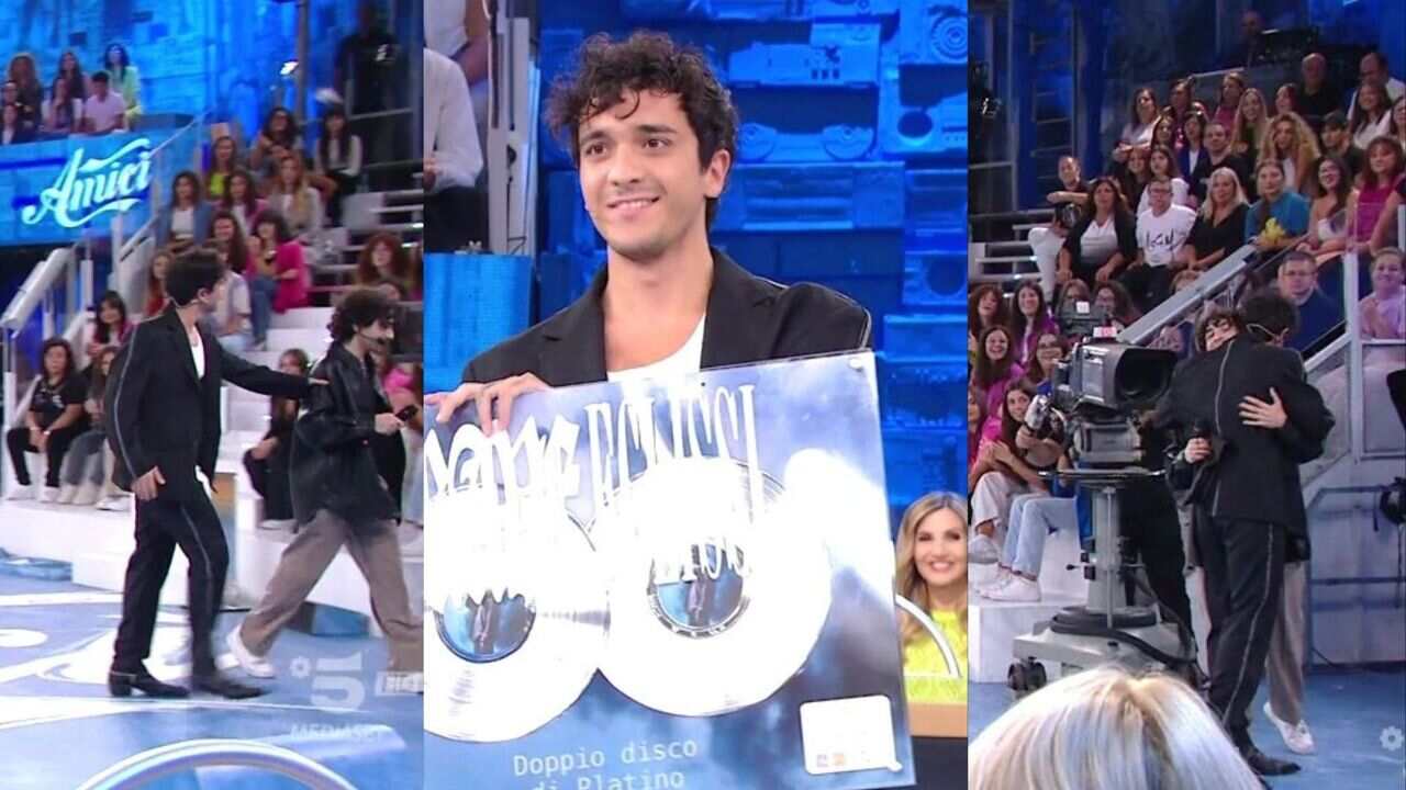 gesto tananai nello studio di amici 23