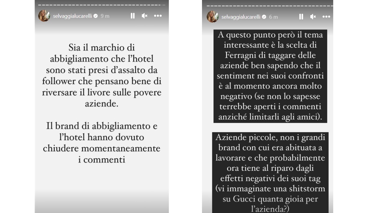 Lucarelli marchi ferragni