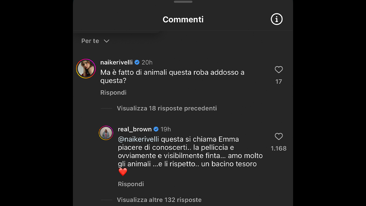 Emma risponde a Naike Rivelli