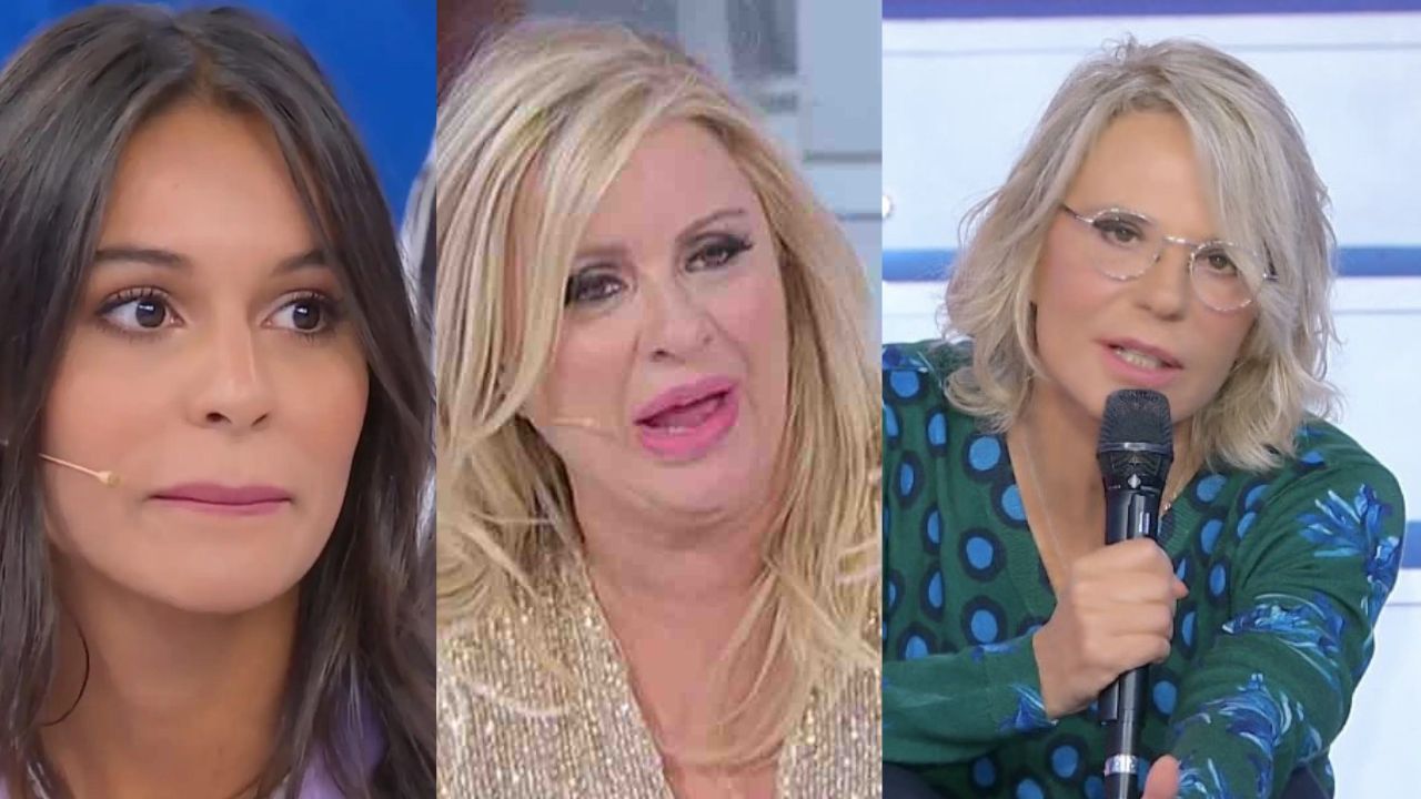 beatriz, tina cipollari e maria de filippi a ued