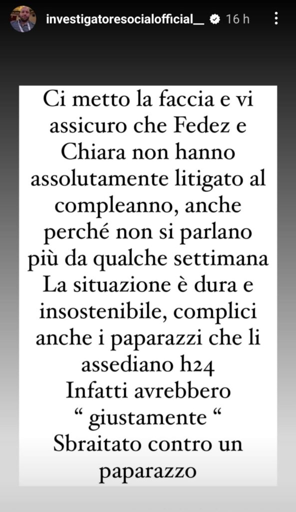 Alessandro Rosica smentisce la lite tra Chiara Ferragni e Fedez