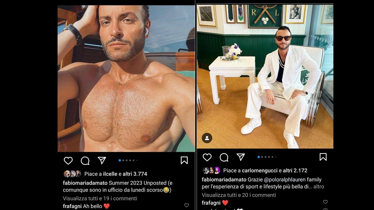 Instagram, Damato, Fagnani e Ferragni