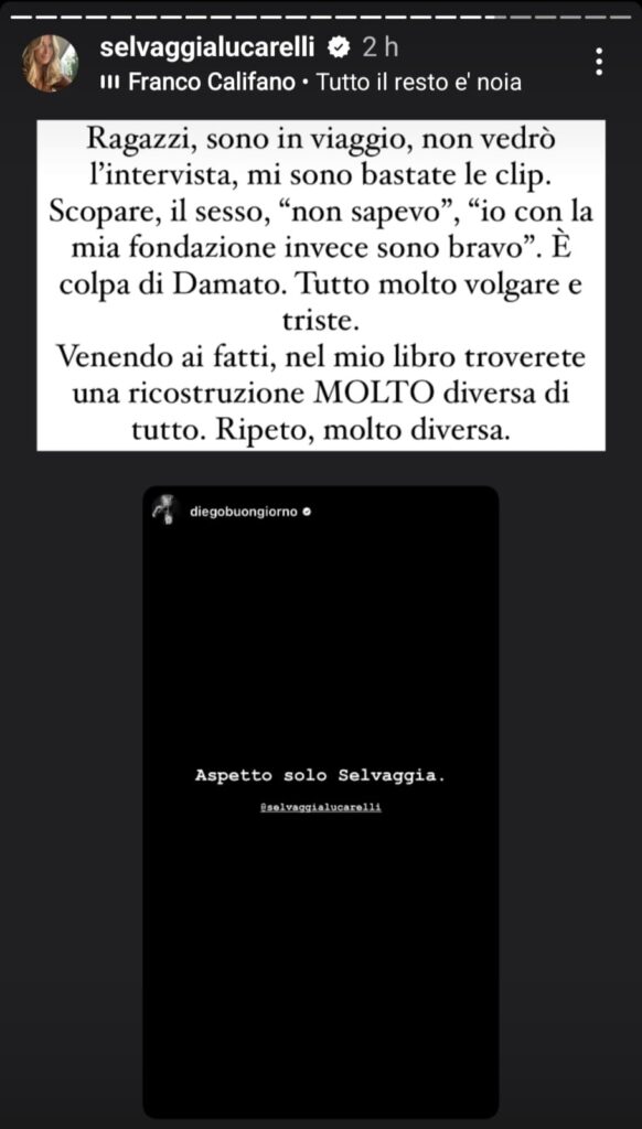 Selvaggia Lucarelli dà la sua opinione sull'intervista di Fedez a Belve