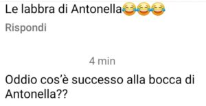 I commenti alle labbra di Antonella Fiordelisi a Pechino Express