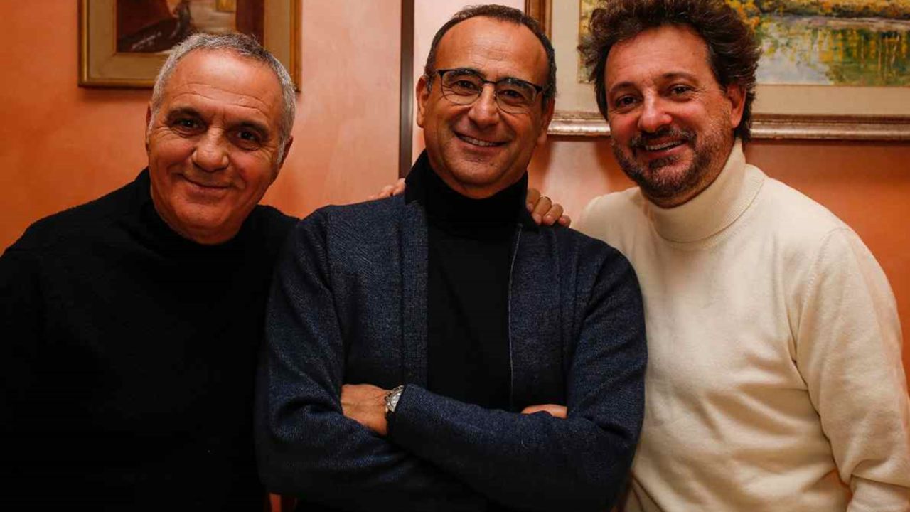 Carlo Conti, Giorgio Panariello e Leonardo Pieraccioni a Sanremo 2025