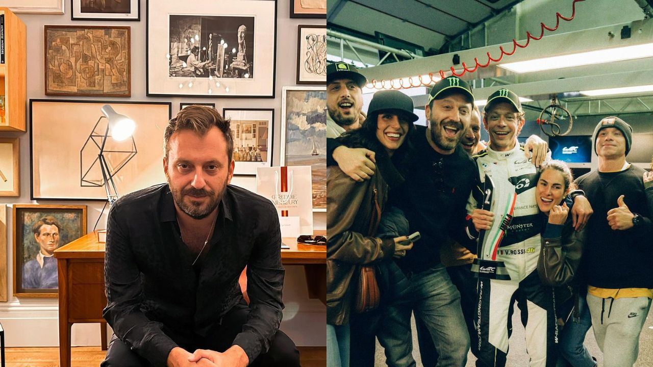 Cesare Cremonini foto con Giorgia Cardinaletti pubblicata da Francesca Sofia Novello su Instagram con Valentino Rossi