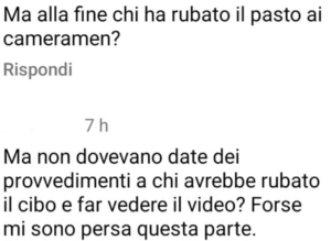 Il web polemizza perché non viene più mostrato il comunicato