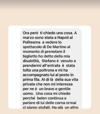 stefano de martino fan disabile