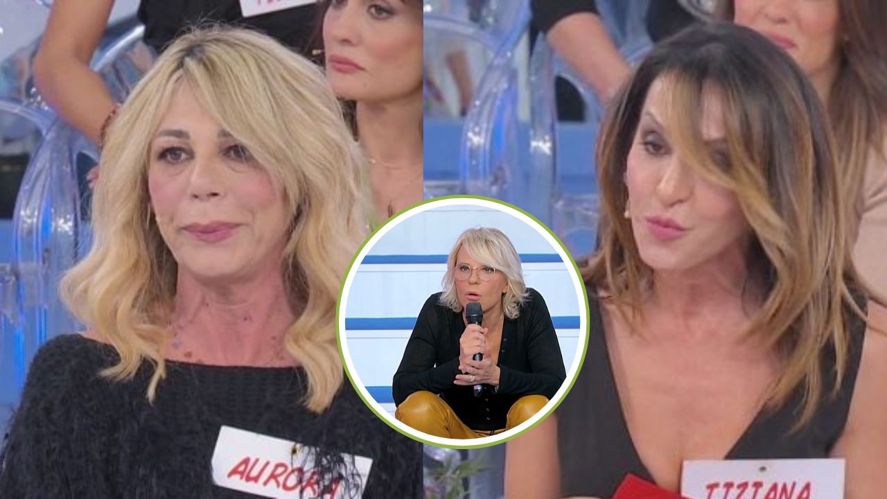 aurora, tiziana e maria de filippi a uomini e donne