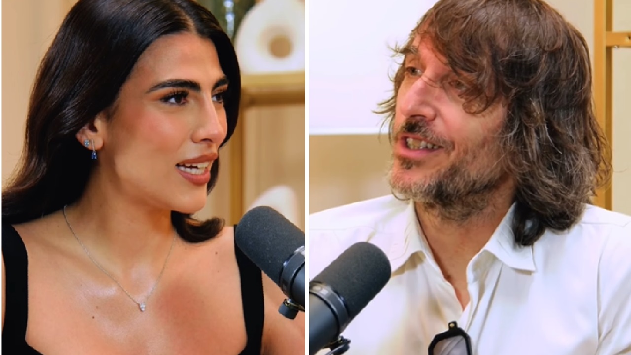 Giulia Salemi e l'ospitata di Giuseppe Cruciani