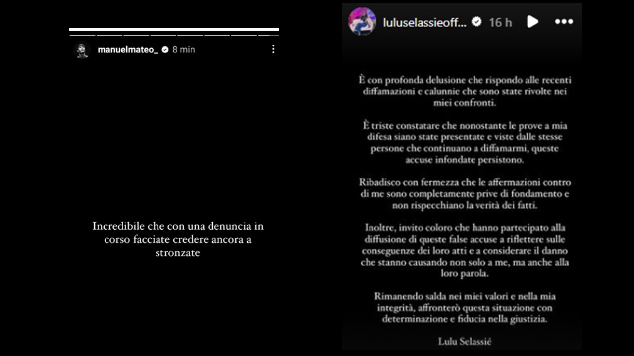 Lucrezia Selassiè e Manuel Bortuzzo, botta e risposta