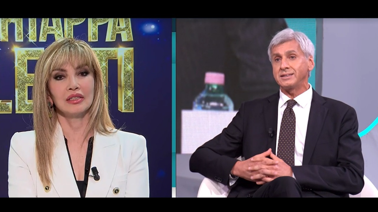 Riccardo Bocca e Milly Carlucci a TvTalk