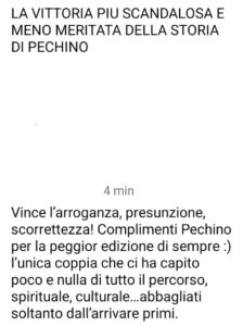 Il web commenta la vittoria dei Pasticcieri