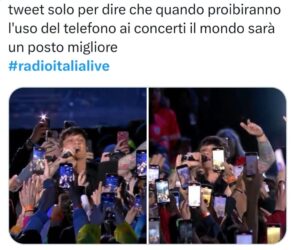 Il web commenta l'uso dei cellulari