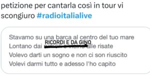 Ultimo cambia il testo del brano