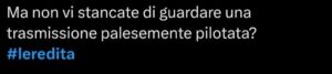 Il web in rivolta per l'Eredità