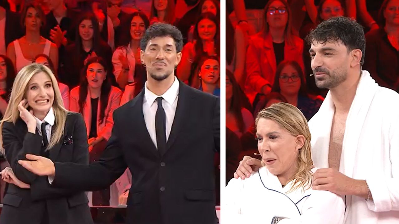 Guanto di sfida tra prof ad Amici
